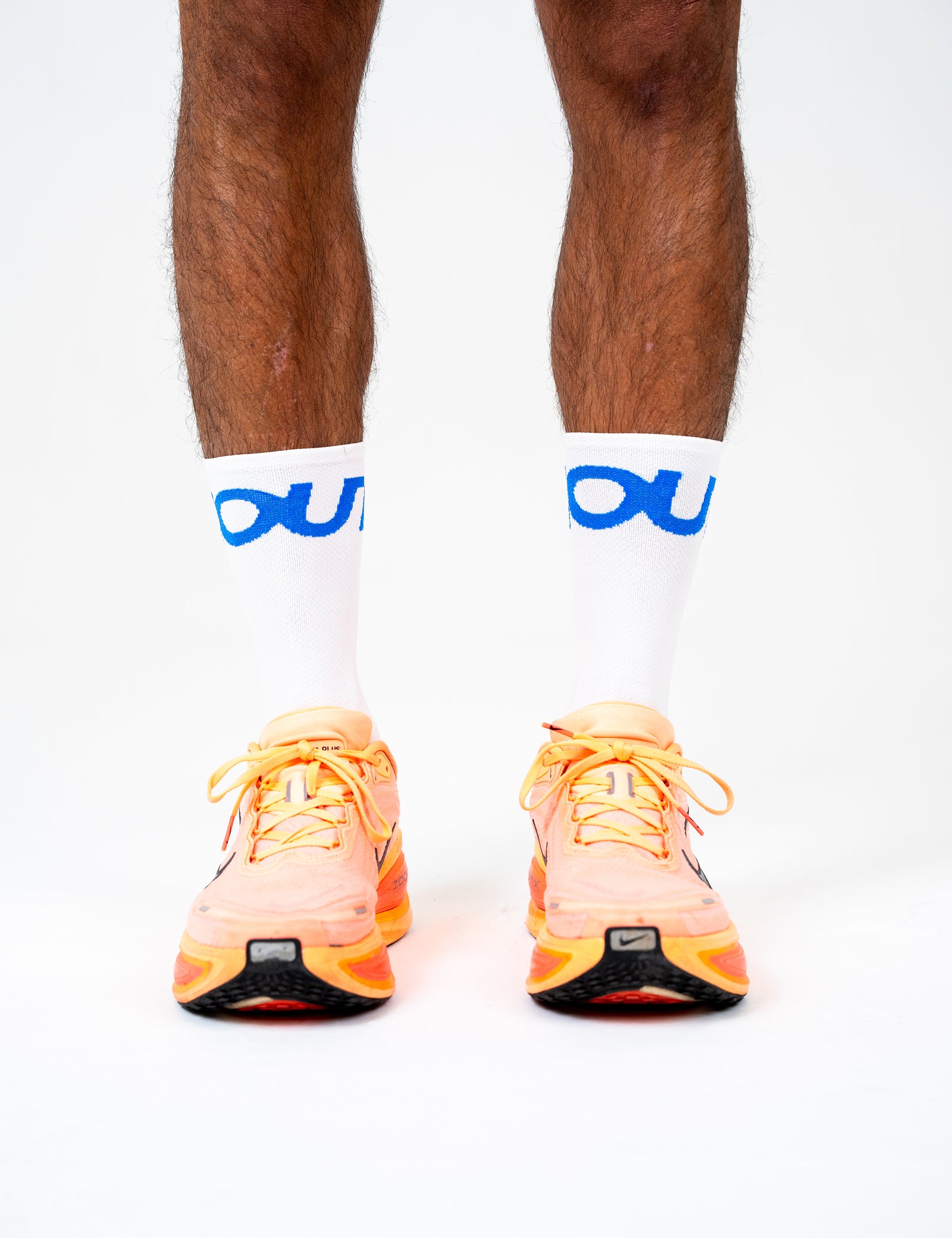 White MOUTE Athletic Sock